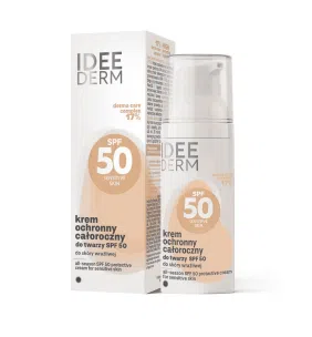 Idee Derm, krem, ochronny, całoroczny,SPF50, 50 ml