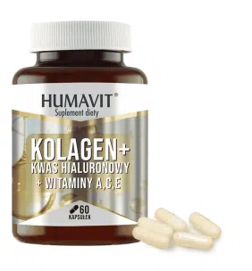 Humavit Kolagen+Kwas hialuronowy+Witam.A,C,E,kapsułki twarde,60szt