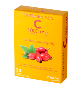 Nexon Pharma, Witamina C 1000 mg z ekstrakt z kwiatów róży dzikiej kapsułki, 30 szt.
