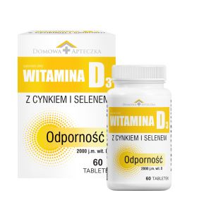 Witamina D3 z cynkiem i selenem, tabl., 60 szt