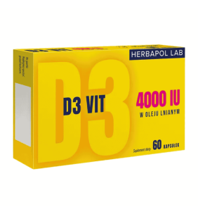 D3 Vit 4000 Herbapol Lab, kapsułki, 60 szt