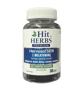 Hit Herbs Premium Nervosol Sen z melatoniną, żelki, 30 szt