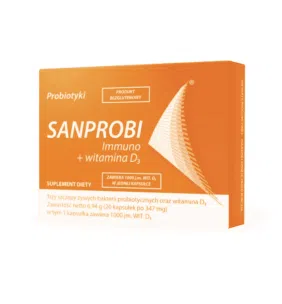 Sanprobi immuno + witamina D3, kapsułki, 20 szt