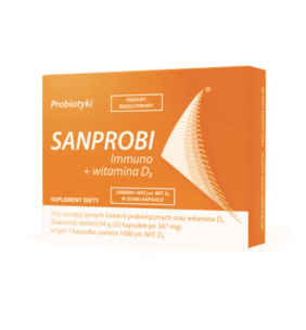 Sanprobi immuno + witamina D3, kapsułki, 20 szt