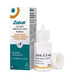 Zabak, 0,25 mg/ml, krople do oczu,(i.rów),PhP,Fran, 5 ml