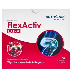 Activlab Pharma FlexActiv Extra, proszek w saszetkach, smak porzeczkowo-żurawinowy, 30 szt.