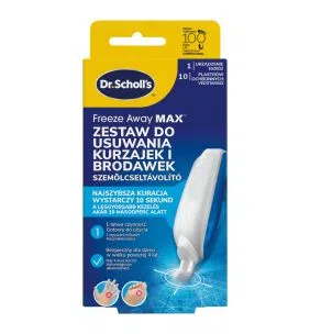 Dr.Scholl's Freeze Away Max, zestaw do usuwania kurzajek i brodawek, 35ml