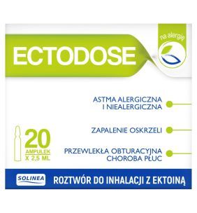 Ectodose, roztw. do inhalacji z ektoina, 2,5 ml, 20 amp.