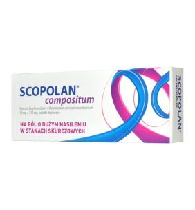 Scopolan compositum, 10 mg+250 mg, tabletki powlekane, 10 szt.