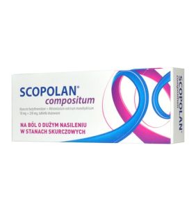 Scopolan compositum, 10 mg+250 mg, tabletki powlekane, 10 szt.