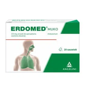 Erdomed Muko, 225 mg, proszek do sporządzania zawiesiny doustnej, 20 saszetek