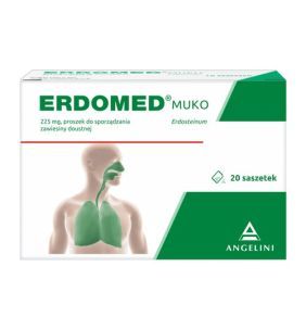 Erdomed Muko, 225 mg, proszek do sporządzania zawiesiny doustnej, 20 saszetek