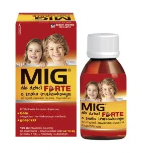 MIG dla dzieci Forte, (40 mg/ml), zawiesina doustna, 100 ml