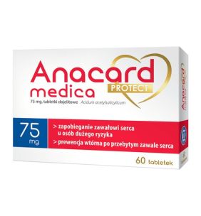 Anacard Medica Protect, 75 mg, tabletki dojelitowe, 60 szt.