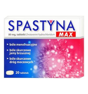 Spastyna Max, 80 mg, tabletki, 20 szt.