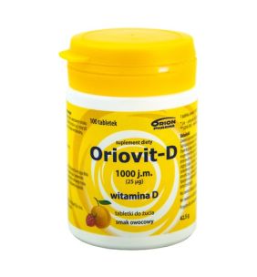 Oriovit-D 1000 j.m., 25 µg, tabletki do żucia, 100 szt.