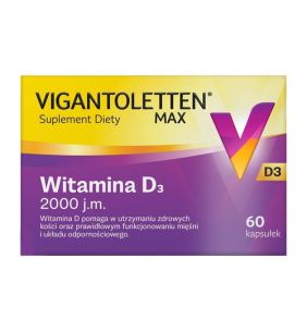 Vigantoletten Max, witamina D3 2000j.m., kapsułki, 60 szt.