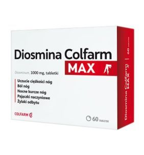 Diosmina Colfarm Max, 1000 mg, tabletki, 60 szt.