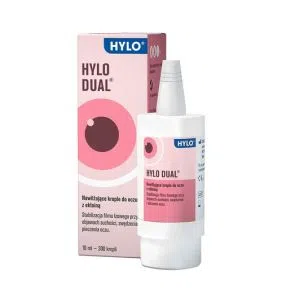 Hylo Dual, nawilżające krople do oczu z ektoiną, 10 ml