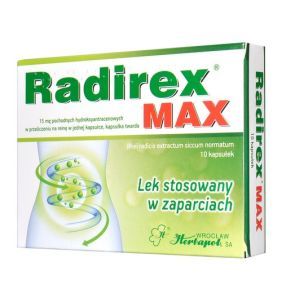 Radirex MAX, kapsułki twarde, 10 szt.