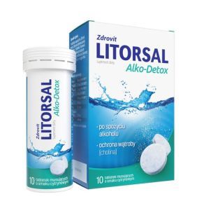 Zdrovit Litorsal Alko-Detox, tabletki musujące, 10 szt.
