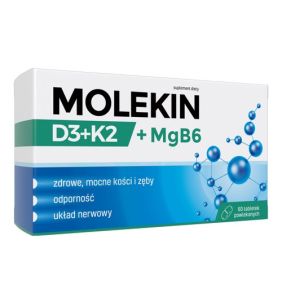 Molekin D3 + K2 + MgB6, tabletki powlekane, 60 szt.