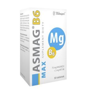 Asmag B6 Max, tabletki, 50 szt.
