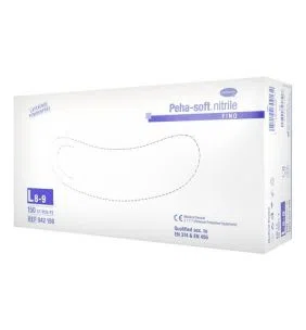 Peha-Soft Nitrile Fino, rękawice bezpudrowe, diagnostyczne, rozmiar L, 150 szt.