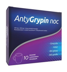 AntyGrypin noc, musujący granulat, saszetki, 10 szt.