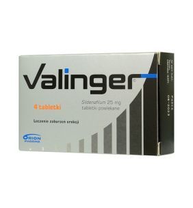 Valinger, 25 mg, tabletki powlekane, 4 szt.