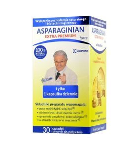 Asparaginian Extra Premium forte, kapsułki, 30 szt.