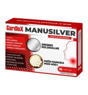 Gardlox Manusilver, pastylki do ssania, 16 szt.