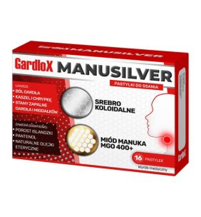 Gardlox Manusilver, pastylki do ssania, 16 szt.