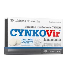Olimp Cynkovir Immuno, tabletki do ssania, 30 szt.