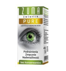 Zuma Świetlik Pure, krople do oczu bez konserwantów, 10 ml