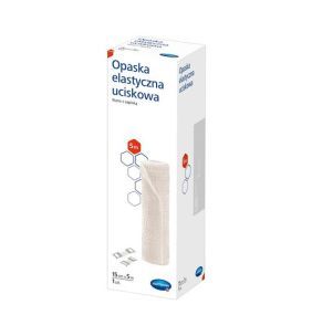Opaska elastyczna uciskowa, tkana z zapinką, 15 cm x 5 m, 1 szt.