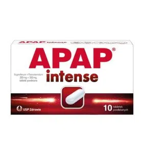 Apap intense, 200 mg + 500 mg, tabletki powlekane, 10 szt.