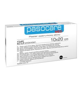 Pasocare Med, plaster opatrunkowy, jałowy, 10 cm x 20 cm, 25 szt.