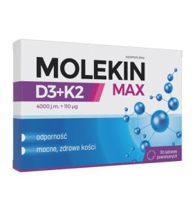 Molekin D3+K2 Max, tabletki powlekane, 30 szt.