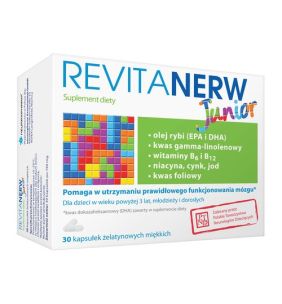 Revitanerw Junior, kapsułki żelatynowe miękkie, 30 szt.