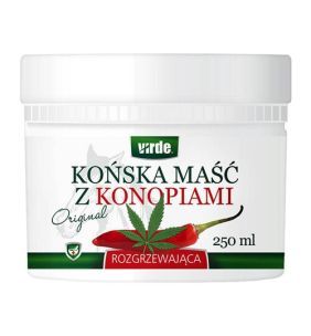 Virde, końska maść rozgrzewająca z konopiami, 250 ml