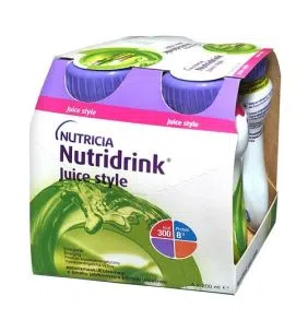 Nutridrink Juice Style, płyn o smaku jabłkowym, 4 x 200 ml