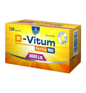 D-Vitum Forte Max 4000 j.m, kapsułki,120 szt.