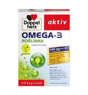 Doppelherz Aktiv Omega-3 Roślinna, kapsułki, 30 szt.