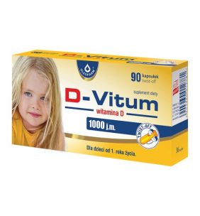 D-Vitum Witamina D 1000 j.m., kapsułki twist-off, 90 szt.