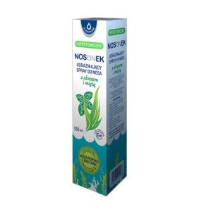 Nosonek, hipertoniczny roztwór wody morskiej do nosa z aloesem i miętą, spray, 120 ml