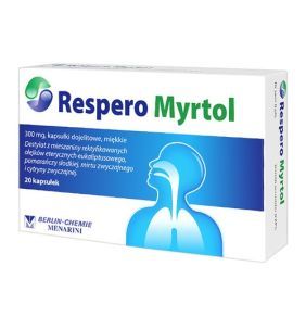 Respero Myrtol, 300 mg, kapsułki dojelitowe miękkie, 20 szt.