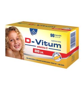 D-Vitum witamina D 800 j.m., kapsułki twist-off, 90 szt.
