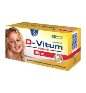 D-Vitum witamina D 800 j.m., kapsułki twist-off, 90 szt.