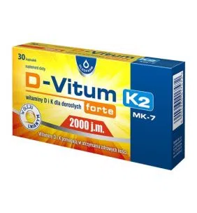 D-Vitum Forte 2000 j.m. K2, kapsułki, 30 szt.